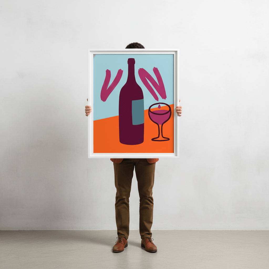 Orange Sunset Vino by Ryan Scott wall - art - picture - poster