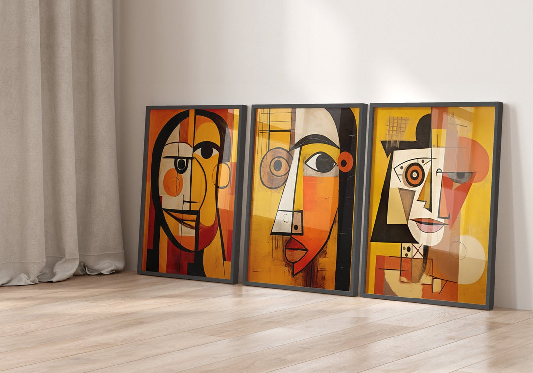 Orange Trio Wall Prints by Pablo Picasso - Style My Wall