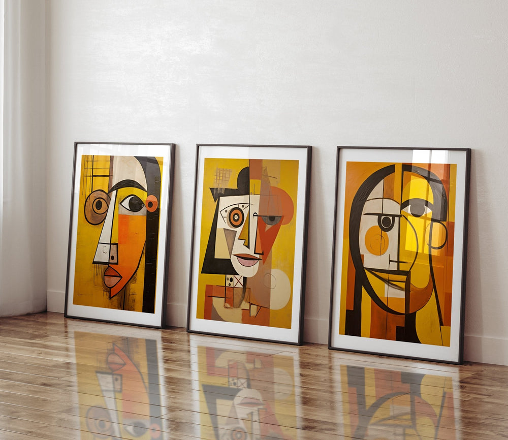 Orange Trio Wall Prints by Pablo Picasso - Style My Wall