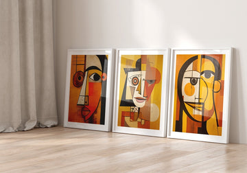 Orange Trio Wall Prints by Pablo Picasso - Style My Wall
