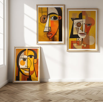 Orange Trio Wall Prints by Pablo Picasso - Style My Wall