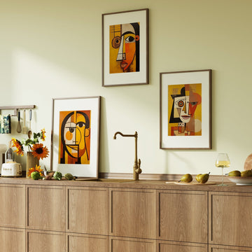 Orange Trio Wall Prints by Pablo Picasso - Style My Wall