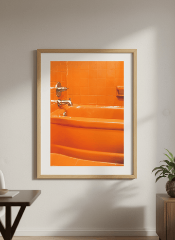 Contemporary wall art featured in a bright modern office workspace