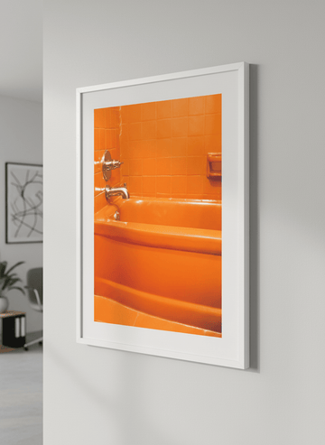 Contemporary wall art featured in a bright modern office workspace