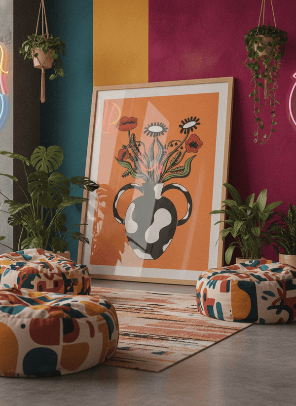 Orange Vase By Lisa Goebel