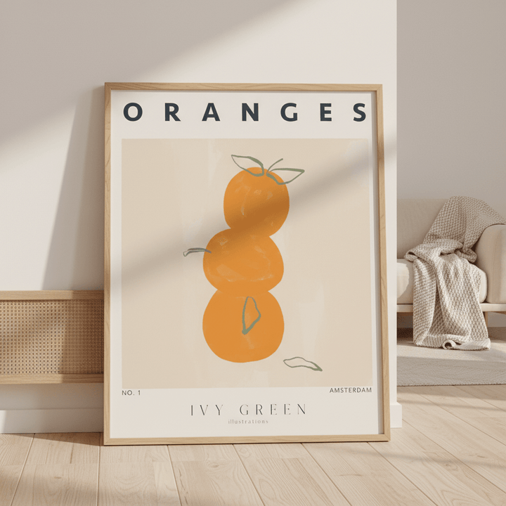 Oranges by Ivy Green Illustrations wall - art - picture - poster