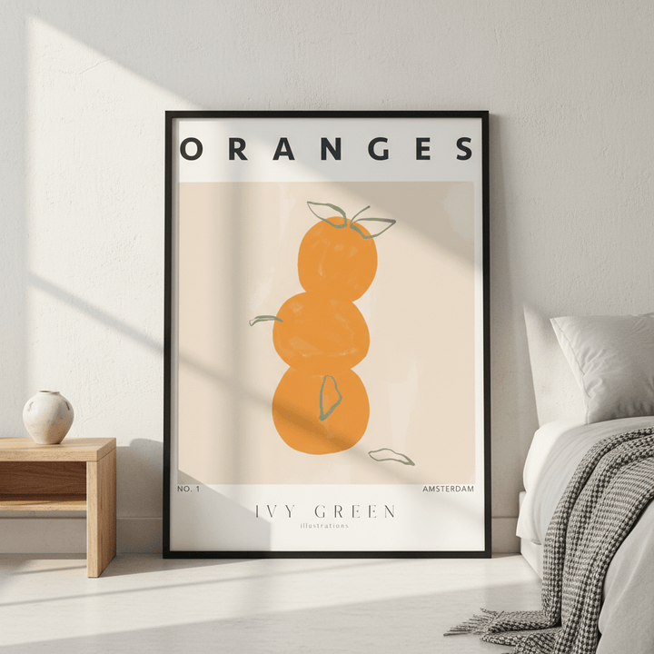 Oranges by Ivy Green Illustrations wall - art - picture - poster