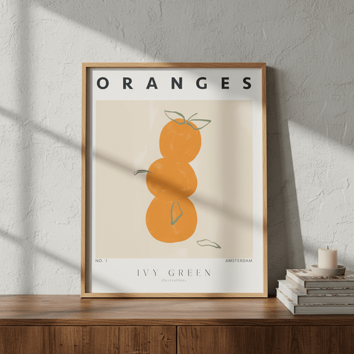 Oranges by Ivy Green Illustrations wall - art - picture - poster
