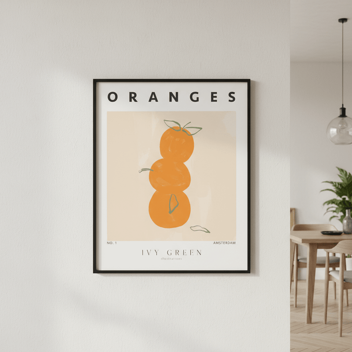 Oranges by Ivy Green Illustrations wall - art - picture - poster