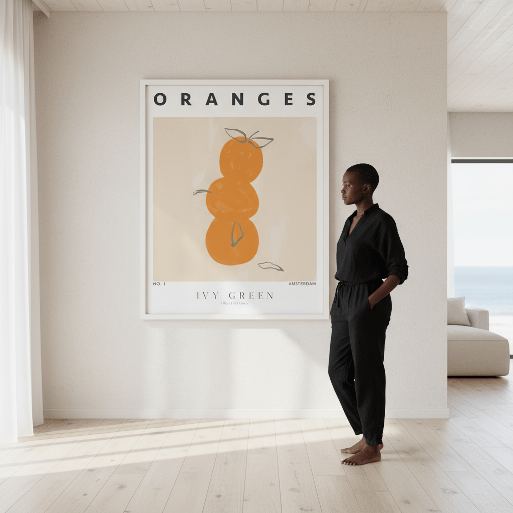 Oranges by Ivy Green Illustrations wall - art - picture - poster