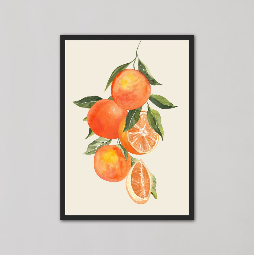 Oranges on Branch Leaves Wall Art - Style My Wall