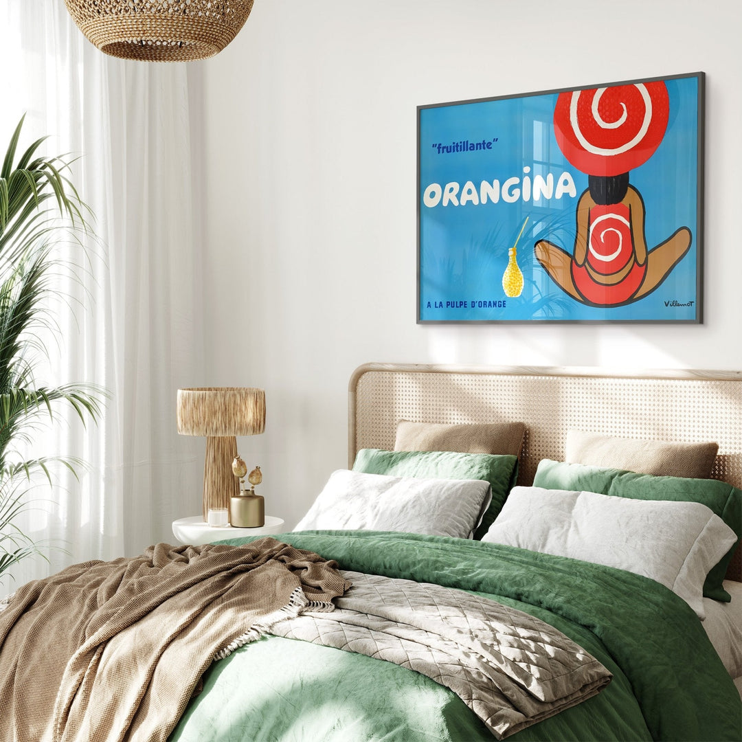 Orangina "Fruitillante" Vintage Wall Art by Bernard Villemot - Style My Wall