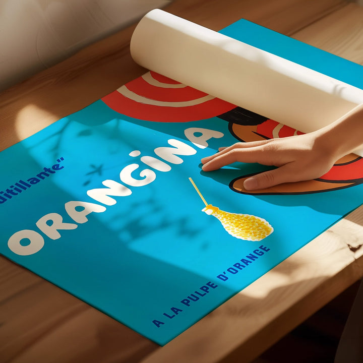 Orangina "Fruitillante" Vintage Wall Art by Bernard Villemot - Style My Wall