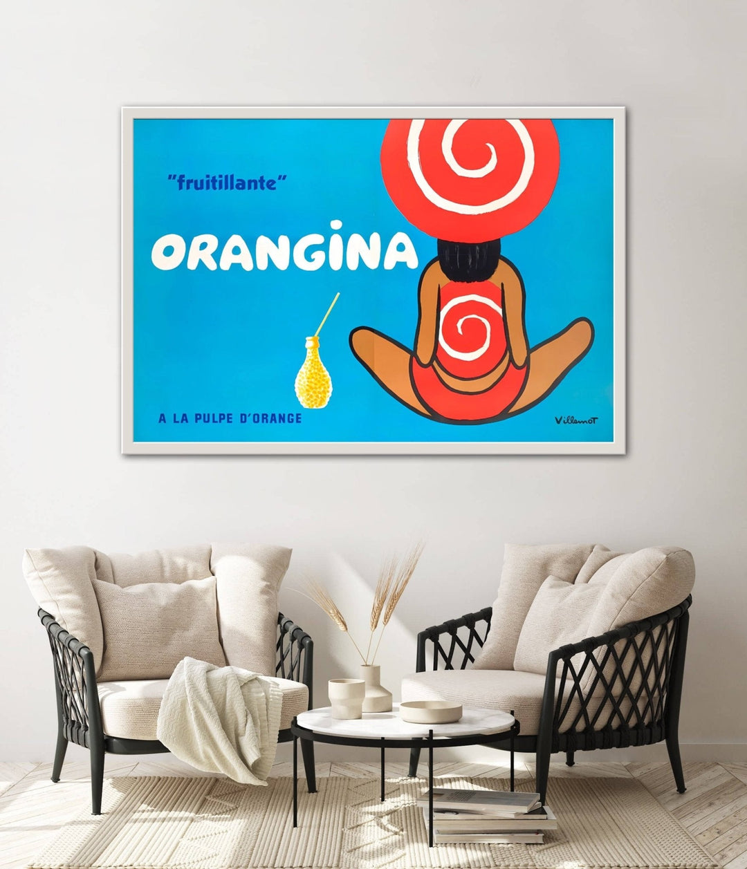 Orangina "Fruitillante" Vintage Wall Art by Bernard Villemot - Style My Wall