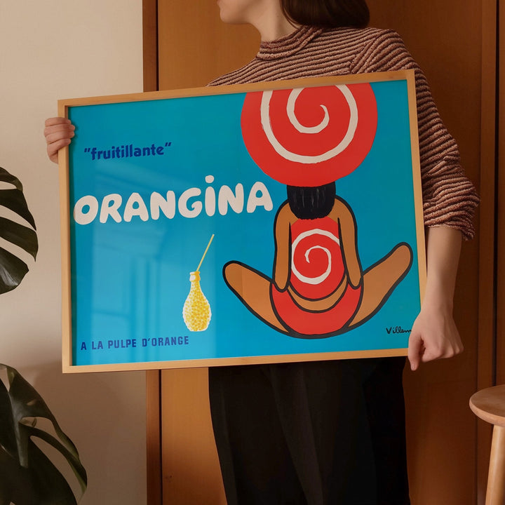 Orangina "Fruitillante" Vintage Wall Art by Bernard Villemot - Style My Wall