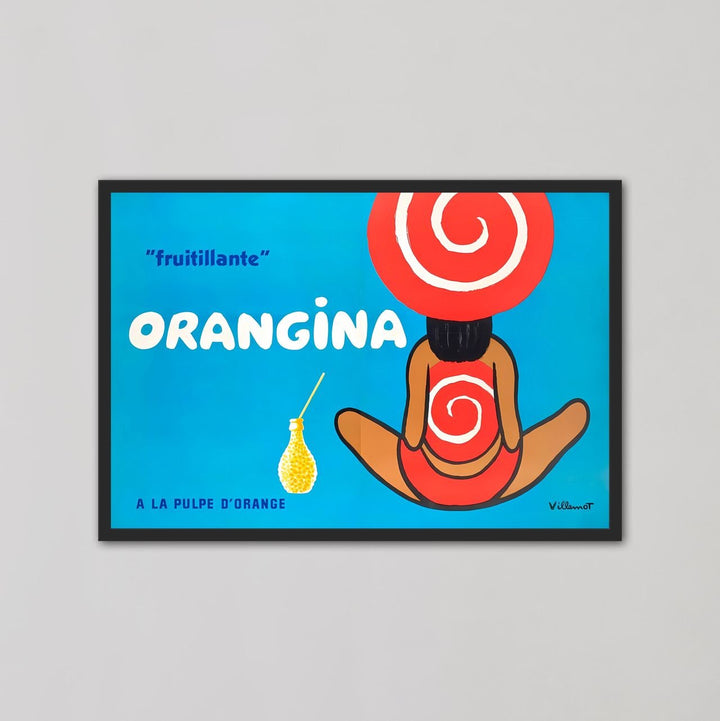 Orangina "Fruitillante" Vintage Wall Art by Bernard Villemot - Style My Wall