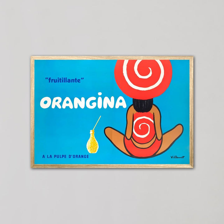 Orangina "Fruitillante" Vintage Wall Art by Bernard Villemot - Style My Wall