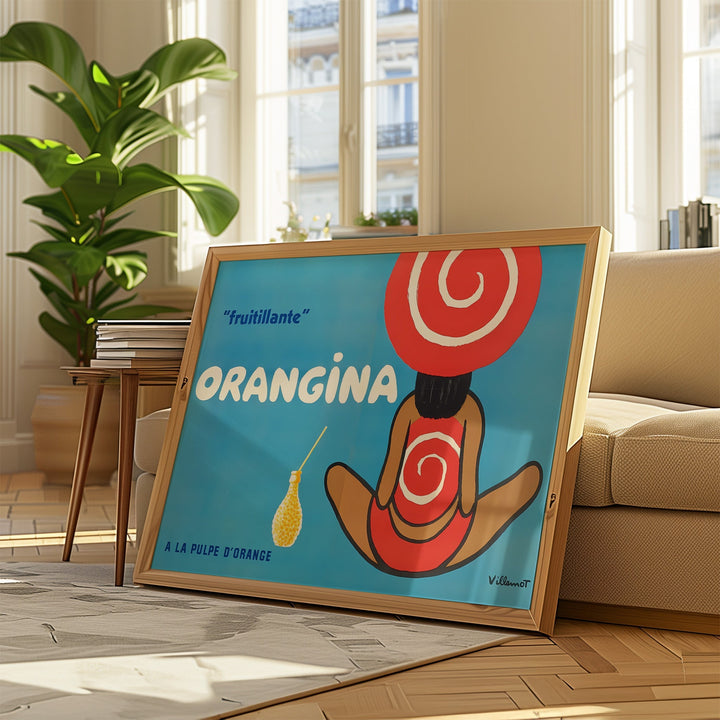 Orangina "Fruitillante" Vintage Wall Art by Bernard Villemot - Style My Wall