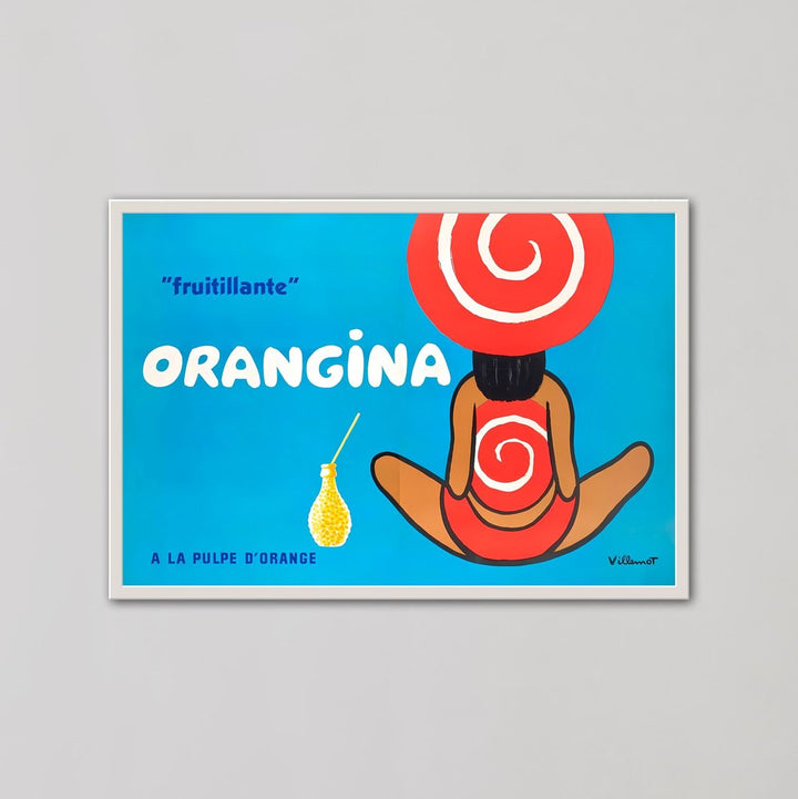 Orangina "Fruitillante" Vintage Wall Art by Bernard Villemot - Style My Wall