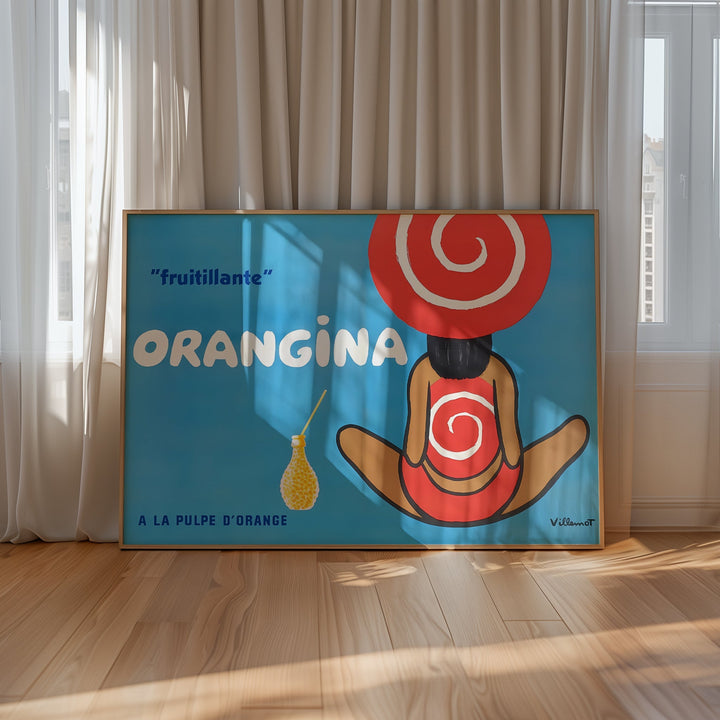 Orangina "Fruitillante" Vintage Wall Art by Bernard Villemot - Style My Wall