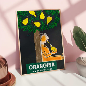 Orangina Miex Qu'un Soda Vintage Poster wall - art - picture - poster