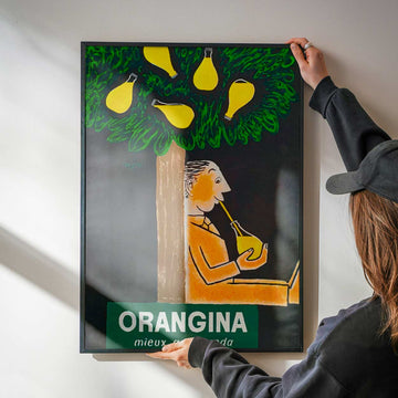 Orangina Miex Qu'un Soda Vintage Poster wall - art - picture - poster