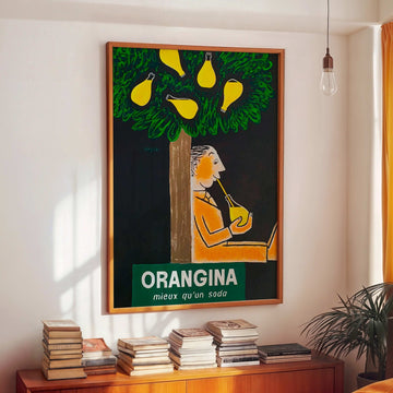Orangina Miex Qu'un Soda Vintage Poster wall - art - picture - poster