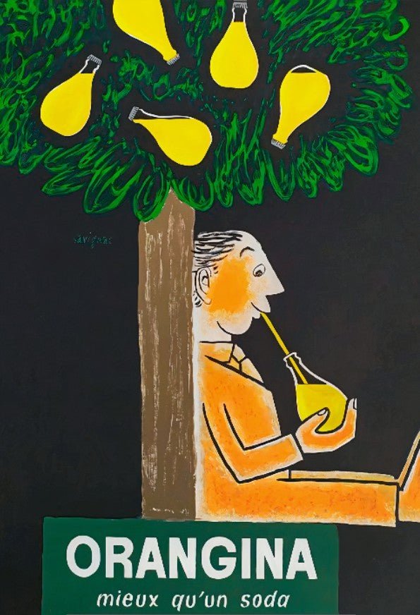 Orangina Miex Qu'un Soda Vintage | Art & Canvas Print