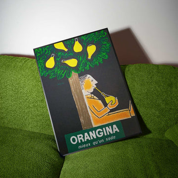 Orangina Miex Qu'un Soda Vintage Poster wall - art - picture - poster