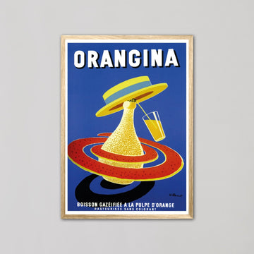 Orangina Vintage Ad Wall Art by Bernard Villemot - Style My Wall