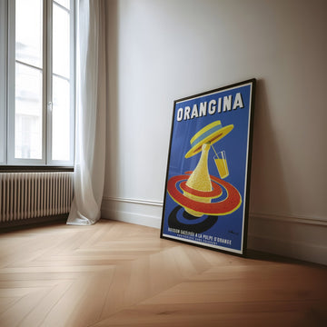 Orangina Vintage Ad Wall Art by Bernard Villemot - Style My Wall