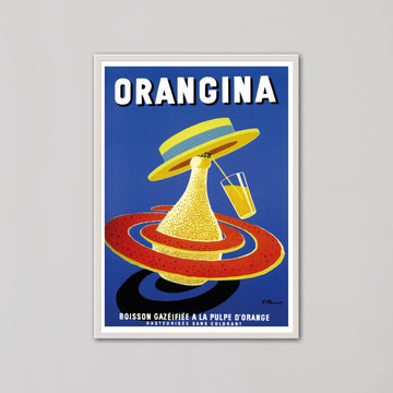Orangina Vintage Ad Wall Art by Bernard Villemot - Style My Wall