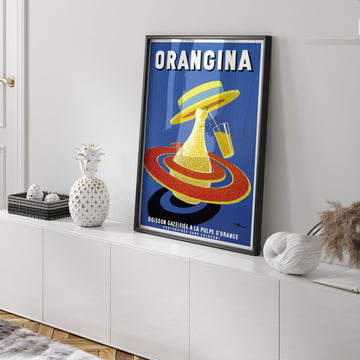 Orangina Vintage Ad Wall Art by Bernard Villemot - Style My Wall