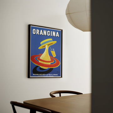 Orangina Vintage Ad Wall Art by Bernard Villemot - Style My Wall