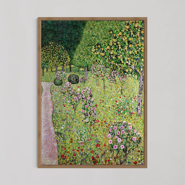 Orchard With Roses Wall Art by Gustav Klimt