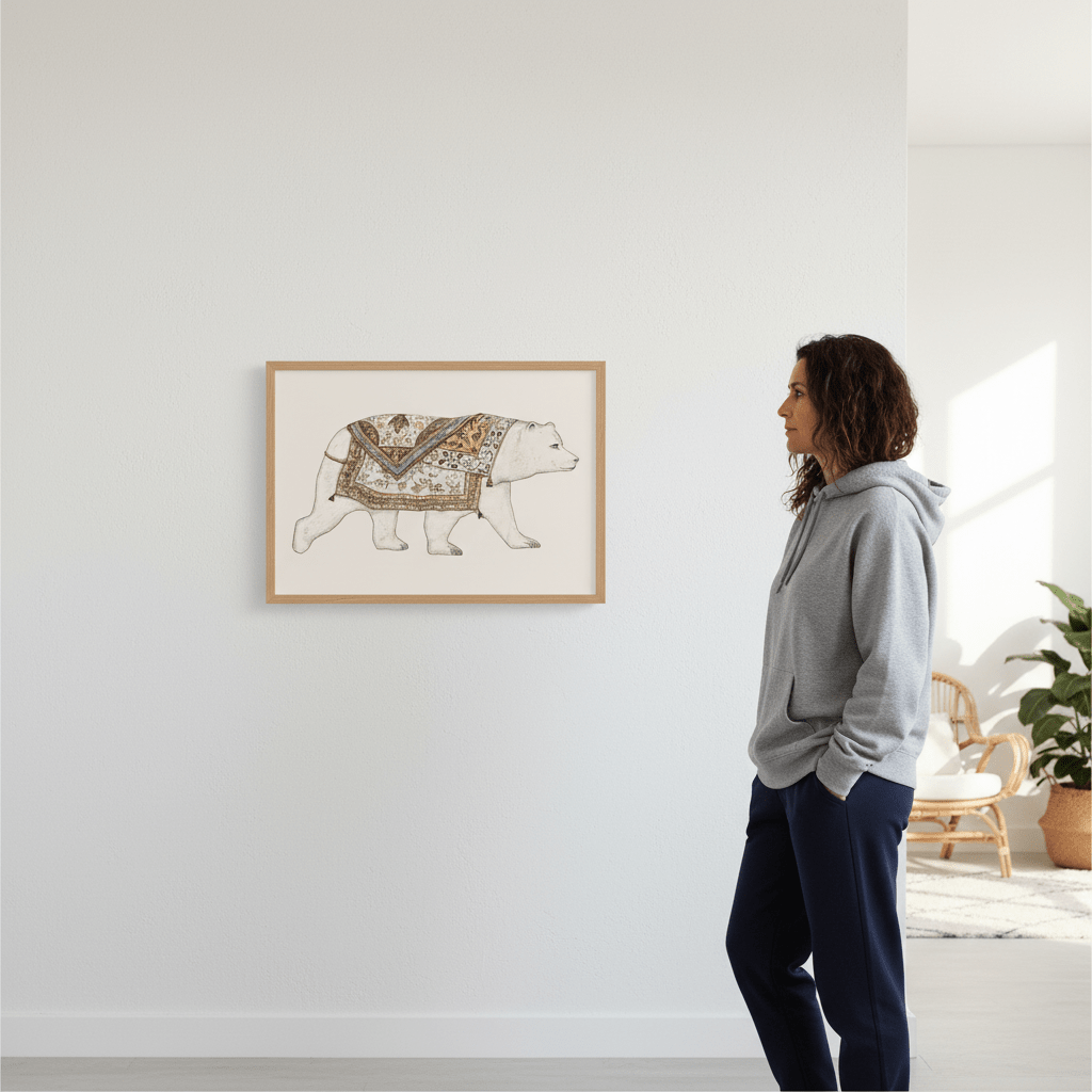 Ours Blanc by Florent Bodart wall - art - picture - poster