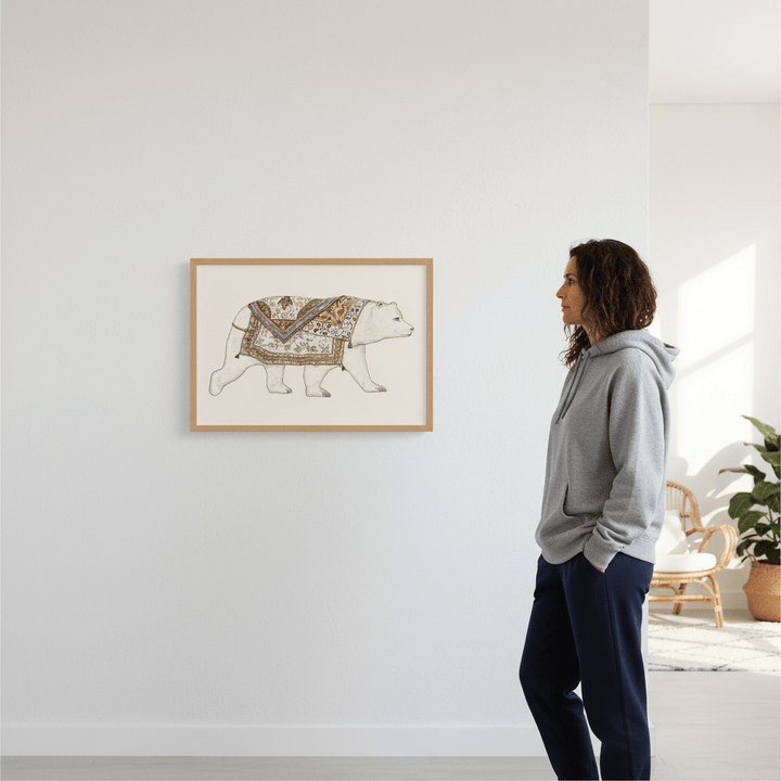 Ours Blanc by Florent Bodart wall - art - picture - poster