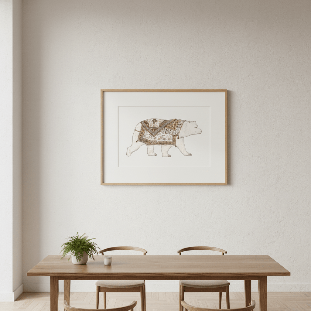 Ours Blanc by Florent Bodart wall - art - picture - poster