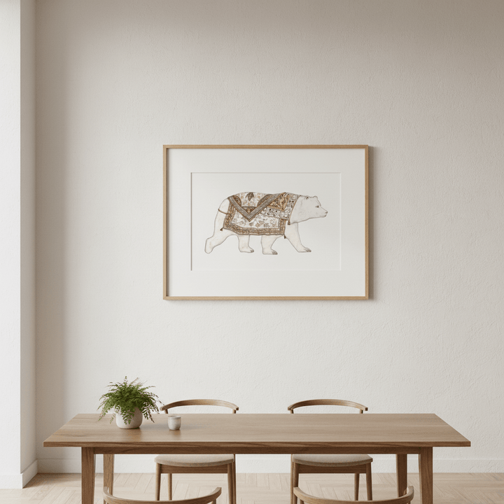 Ours Blanc by Florent Bodart wall - art - picture - poster