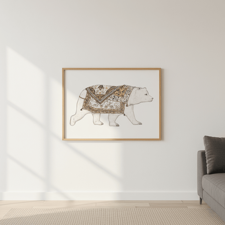 Ours Blanc by Florent Bodart wall - art - picture - poster