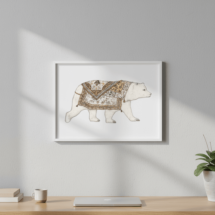 Ours Blanc by Florent Bodart wall - art - picture - poster