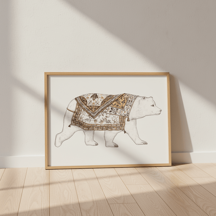 Ours Blanc by Florent Bodart wall - art - picture - poster