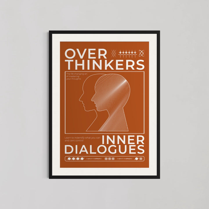 Overthinkers Inner Dialogues Study Wall Art - Style My Wall