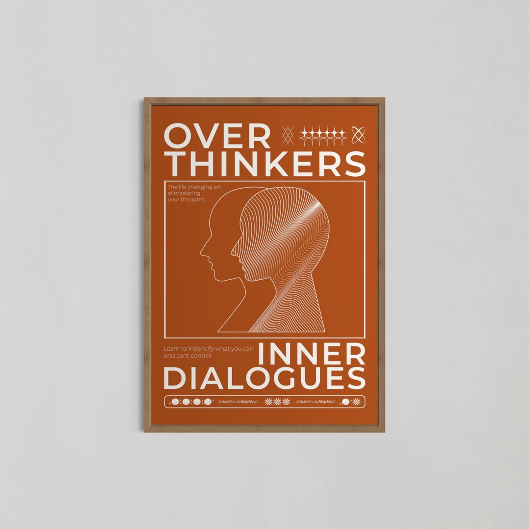 Overthinkers Inner Dialogues Study Wall Art - Style My Wall,frame