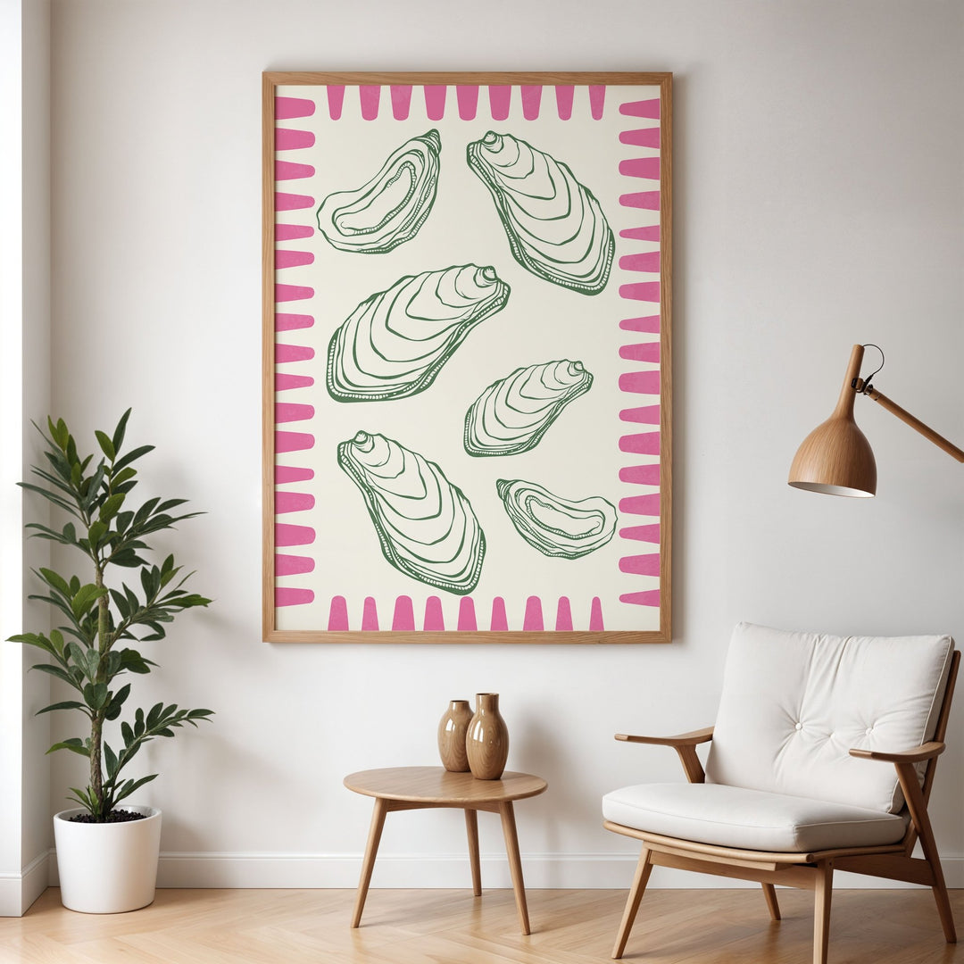 Oyster Coastal Wall Print - Style My Wall