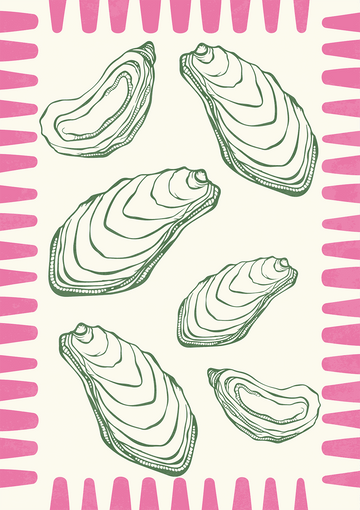 Oyster Coastal Wall Print - Style My Wall,frame