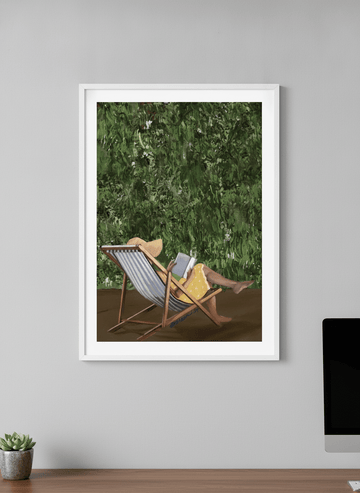 Contemporary wall art featured in a bright modern office workspace