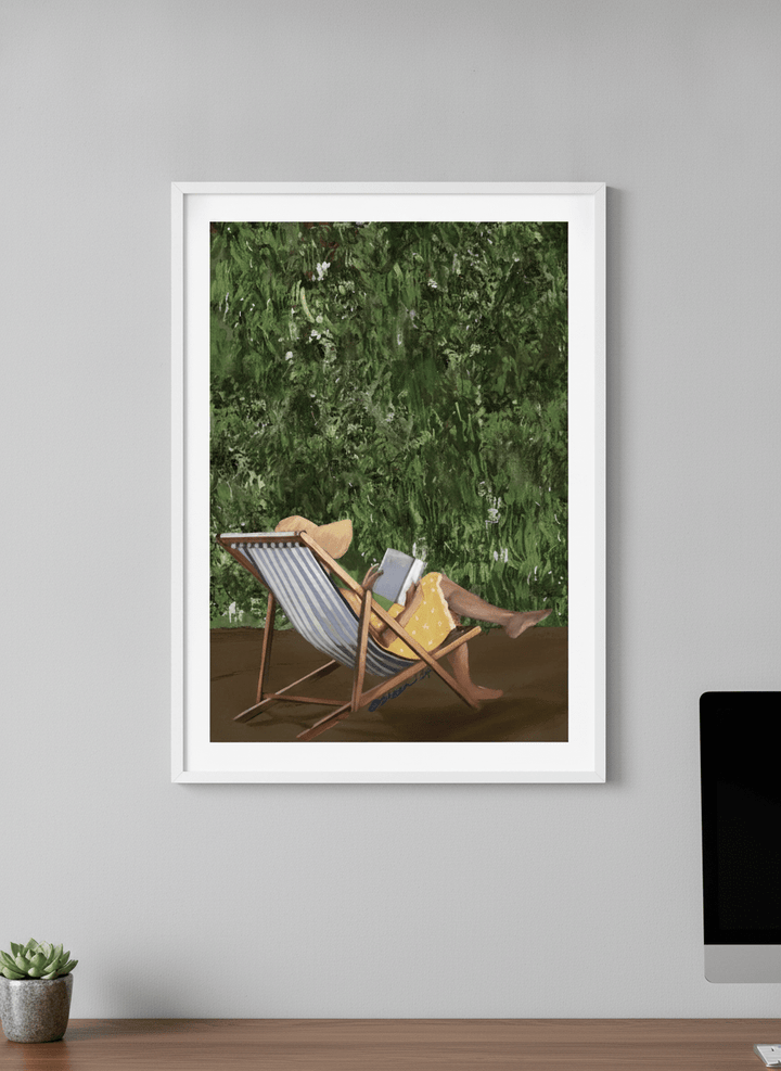 Contemporary wall art featured in a bright modern office workspace