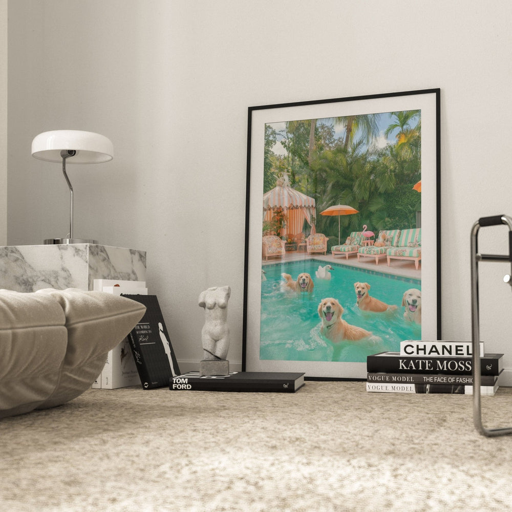 Palm Springs Paradise,gallery wall timber border