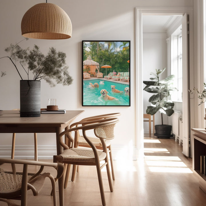 Palm Springs Paradise,gallery wall timber border